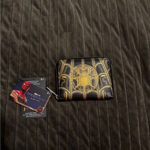 Loungefly Black and Gold Spider-Man Wallet